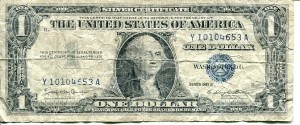 Banknot USA 1 Dolar 1957 r. Silver Certificate