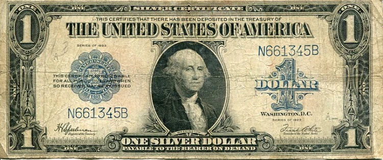 Banknot USA 1 Dolar 1923 r. Silver Certificate