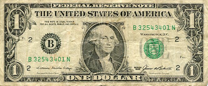 Banknot USA 1 Dolar 1985 r. Nowy Jork B