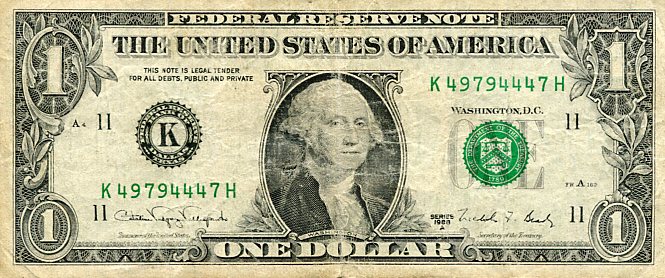 Banknot USA 1 Dolar 1988 r. Dallas K