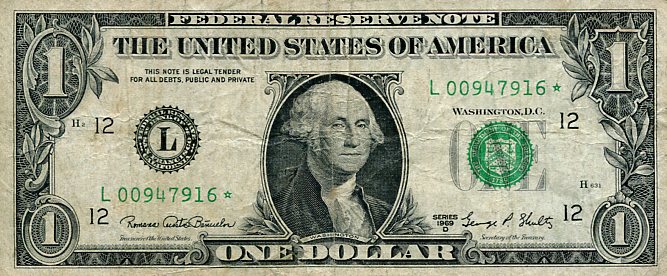 Banknot USA 1 Dolar 1969 r. San Francisco L ☆