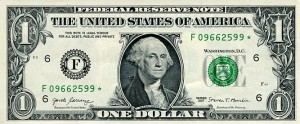 Banknot USA 1 Dolar 2017 r. Atlanta F ☆