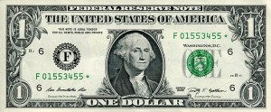 Banknot USA 1 Dolar 2009 r. Atlanta F ☆
