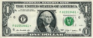 Banknot USA 1 Dolar 2009 r. Atlanta F ☆
