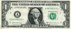 Banknot USA 1 Dolar 2017 r. Boston A ☆