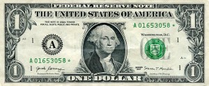 Banknot USA 1 Dolar 2017 r. Boston A ☆