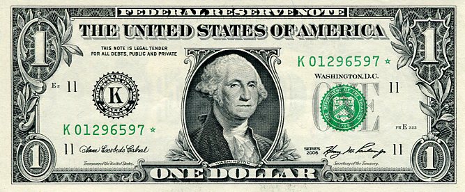 Banknot USA 1 Dolar 2006 r. Dallas K ☆