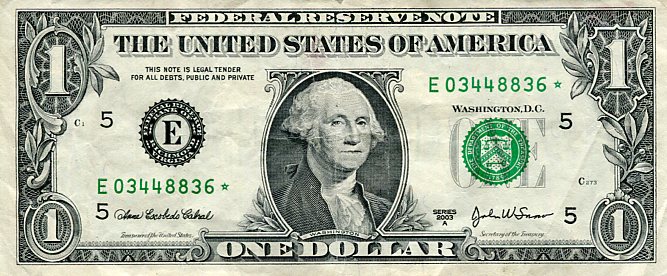 Banknot USA 1 Dolar 2003 r. Richmond E ☆