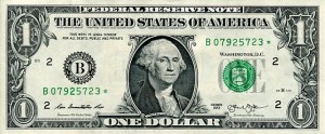 Banknot USA 1 Dolar 2013 r. Nowy Jork B ☆