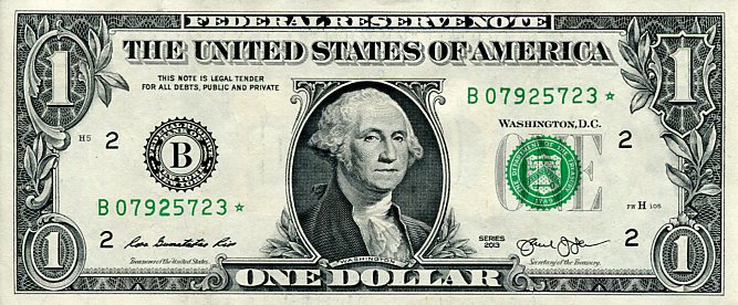 Banknot USA 1 Dolar 2013 r. Nowy Jork B ☆