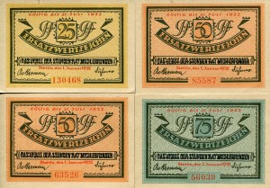 Notgeldy Szczecin Stettin 1922 r.