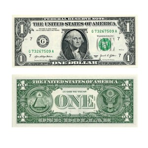 Banknot USA 1 Dolar 2021 r. Chicago G UNC