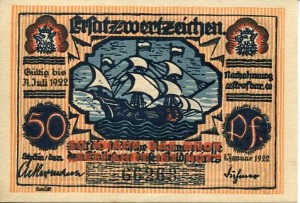 Notgeld Szczecin Stettin 50 Pf 1922 r.