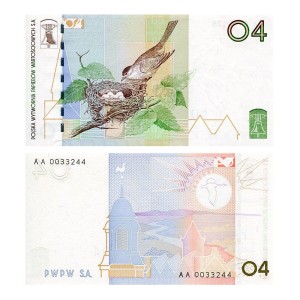 Banknot testowy PWPW Wiosna 04