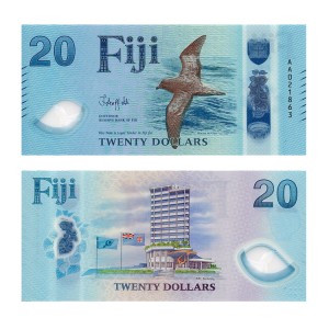 Banknot Fidżi 20 Dollars 2026 r. Polimer UNC