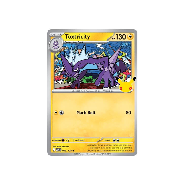 Karta Pokémon Toxtricity 059/128