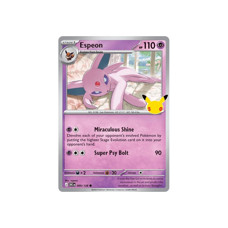 Karta Pokémon Espeon 069/128