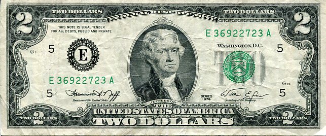 Banknot USA 2 Dolary 1976 r. Richmond E