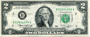 Banknot USA 2 Dolary 1976 r. New York B