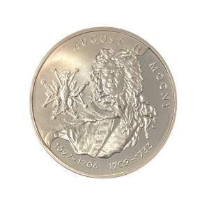 Polska 10 zł Poczet królów i książąt polskich August II Mocny 2002 r. Rewers