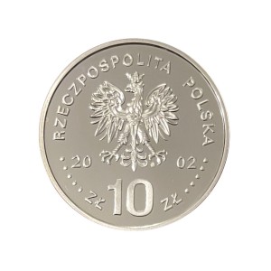 Polska 10 zł Poczet królów i książąt polskich August II Mocny 2002 r. Awers