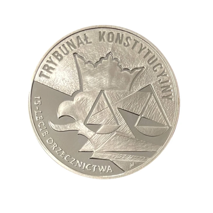 Polska 10 zł 15-lecie orzecznictwa Trybunału Konstytucyjnego 2001 r. Rewers