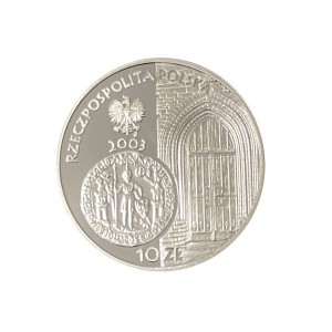 Polska 10 zł Ag 750-lecie lokacji Poznania 2003 r. Awers