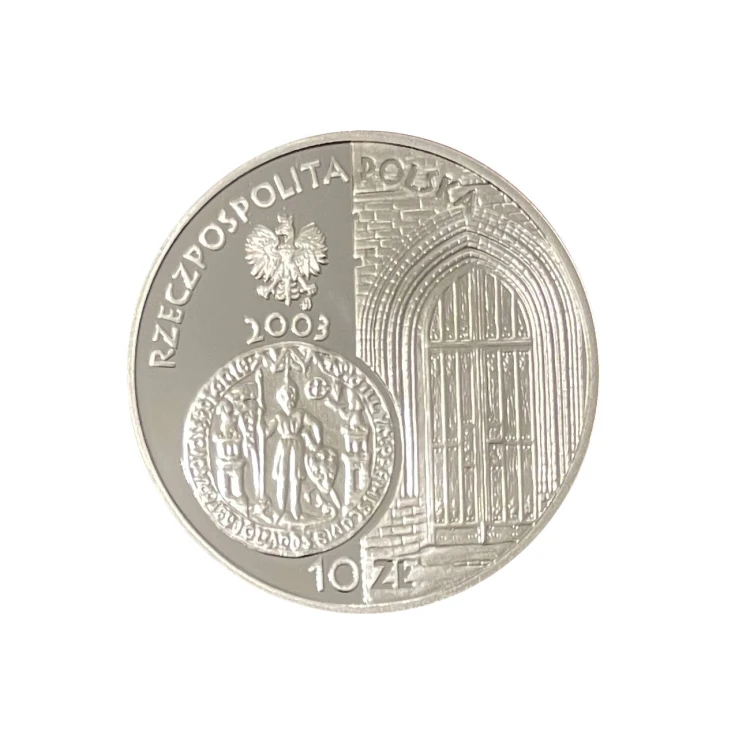 Polska 10 zł Ag 750-lecie lokacji Poznania 2003 r. Awers
