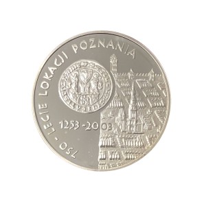 Polska 10 zł Ag 750-lecie lokacji Poznania 2003 r. Rewers