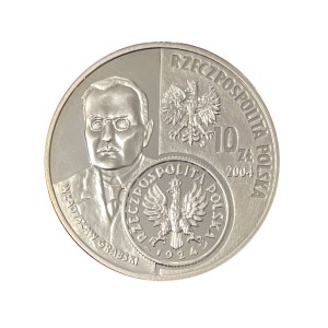 Polska 10 zł Ag Dzieje złotego 1 zł z 1924 r. Żniwiarka 2004 r. Awers