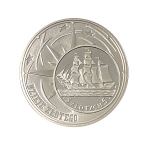 Polska 10 zł Ag Dzieje złotego - Żaglowiec 2005 r. Rewers