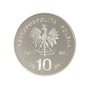 Polska 10 zł Ag Poczet królów i książąt polskich - Stanisław August Poniatowski (1764-1795) 2005 r. Awers