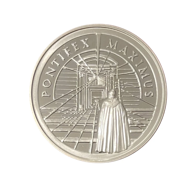 Polska 10 zł Ag Jan Paweł II Pontifex Maximus 2002 r. Rewers