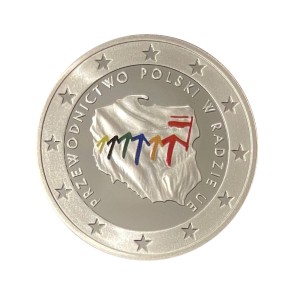 Polska 10 zł Ag Przewodnictwo Polski w Radzie UE 2011 r. Rewers