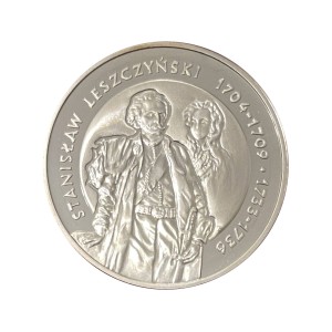 Polska 10 zł Ag Poczet królów i książąt polskich Stanisław Leszczyński Postać 2003 r. Rewers