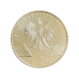 2 zł 2014 r. Zwierzęta Świata – konik polski Awers