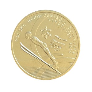 2 zł 2010 r. Polska Reprezentacja Olimpijska Vancouver 2010 Rewers