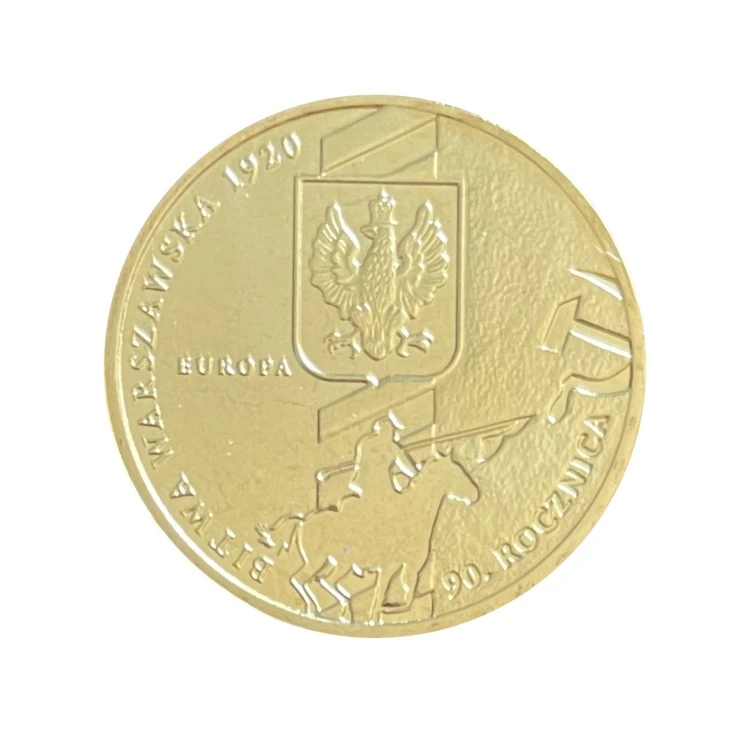 2 zł 2010 r. 90. rocznica Bitwy Warszawskiej Rewers