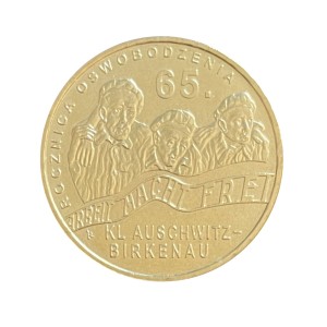 2 zł 2010 r. 65. rocznica oswobodzenia KL Auschwitz-Birkenau Rewers