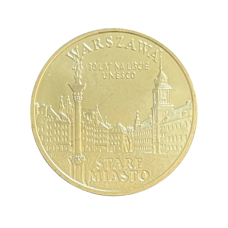 2 zł 2010 r. Miasta w Polsce – Stare Miasto w Warszawie Rewers
