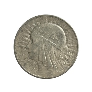 Polska 5 Złotych Głowa Kobiety 1933 r. Rewers