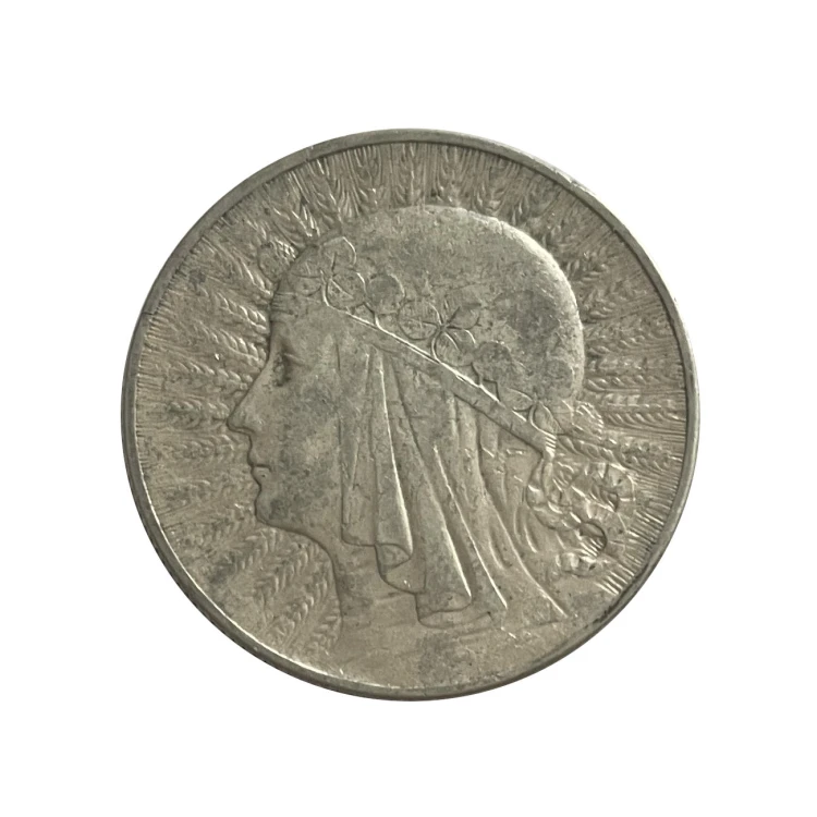Polska 5 Złotych Głowa Kobiety 1933 r. Rewers