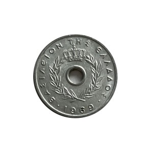 Grecja 10 Lepta 1969 r. Awers