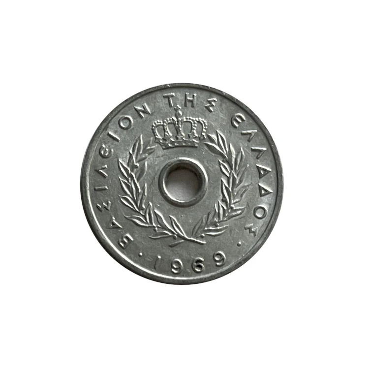 Grecja 10 Lepta 1969 r. Awers