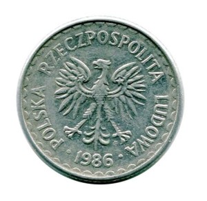 1 złoty 1986 r.