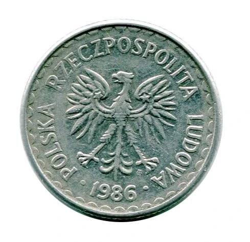1 złoty 1986 r.