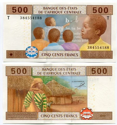 Kongo 500 Francs 2002 r. UNC