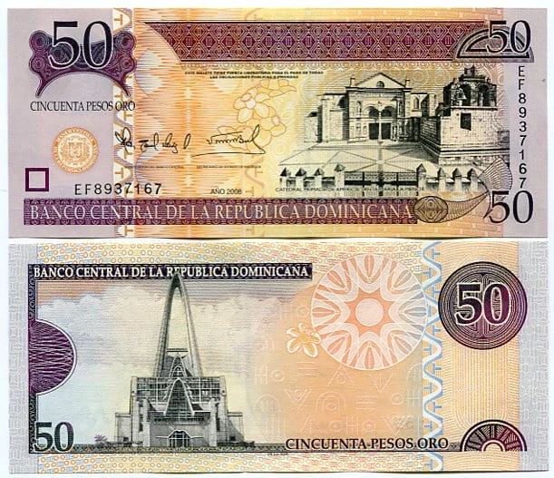 Dominikana 50 Pesos 2008 r.