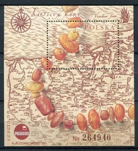 Znaczki 1993 r. Szlak Bursztynowy