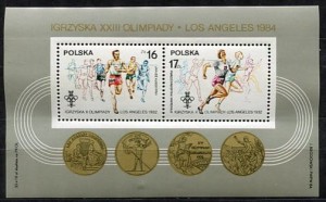 Znaczki 1984 r. Zimowe Igrzyska Olimpijskie w Sarajewie i Los Angeles